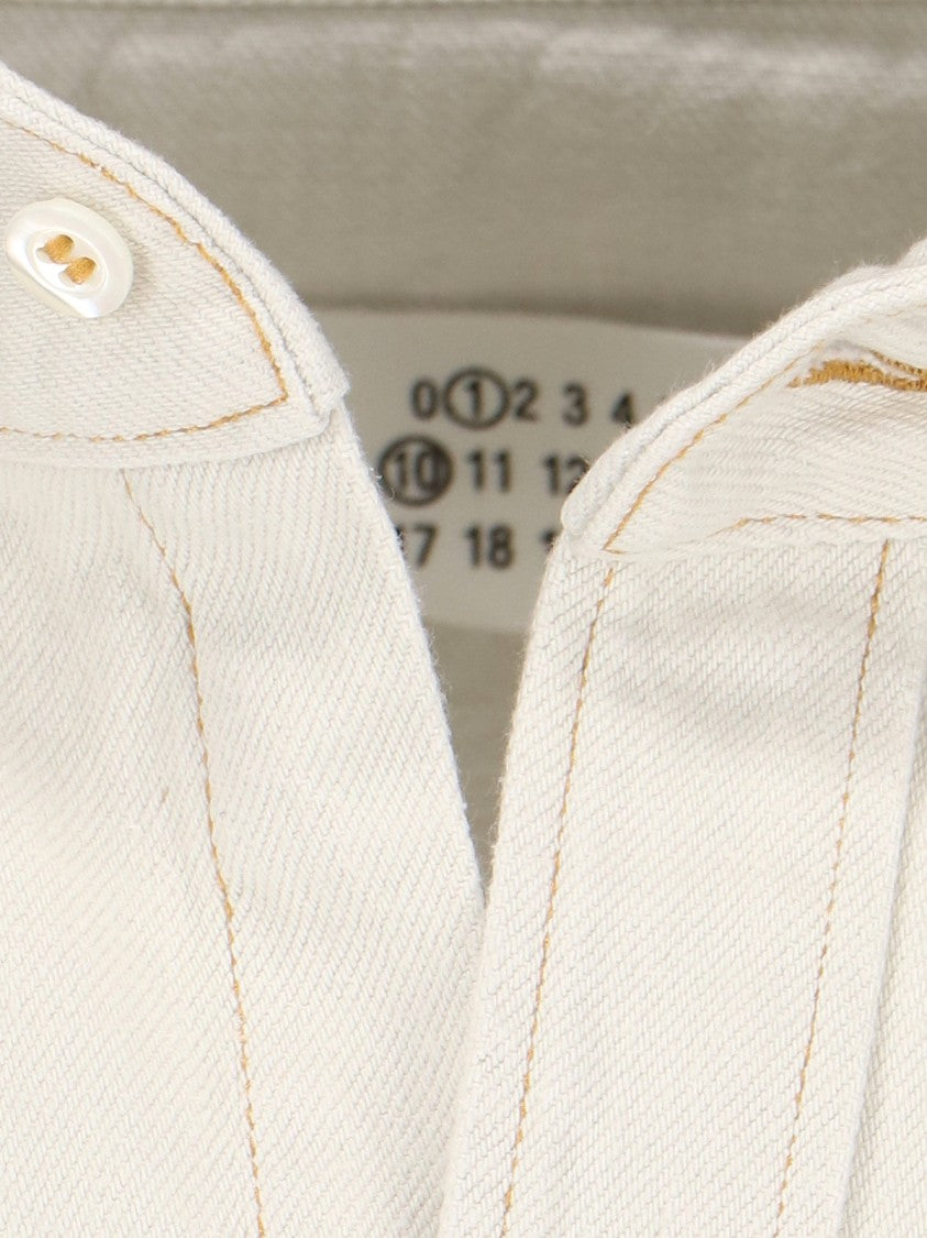 Maison Margiela Cream Cotton Denim Shirt