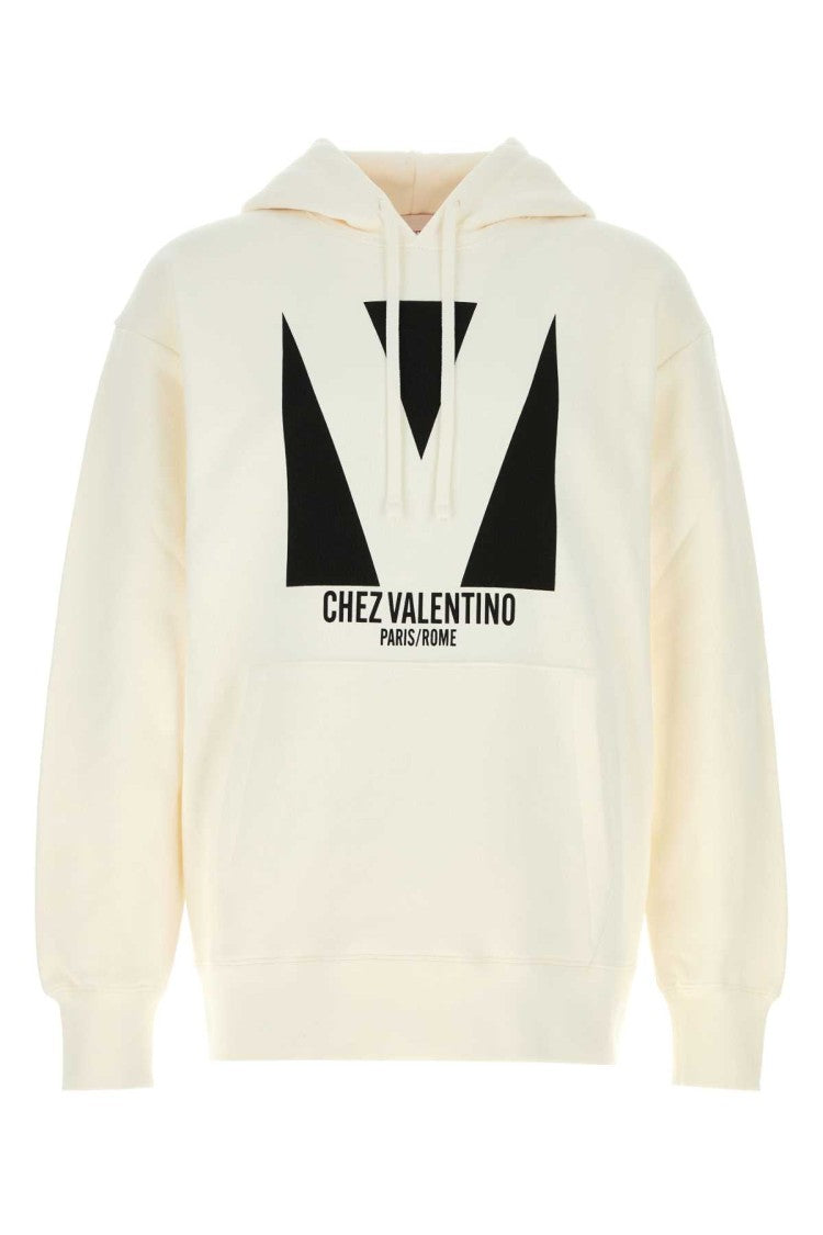 Valentino Garavani Ivory Cotton Sweatshirt