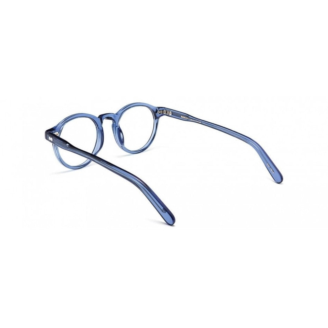 Moscot Or-Mil-O Miltzen Translucent Blue Acetate Round Frame Eyeglasses