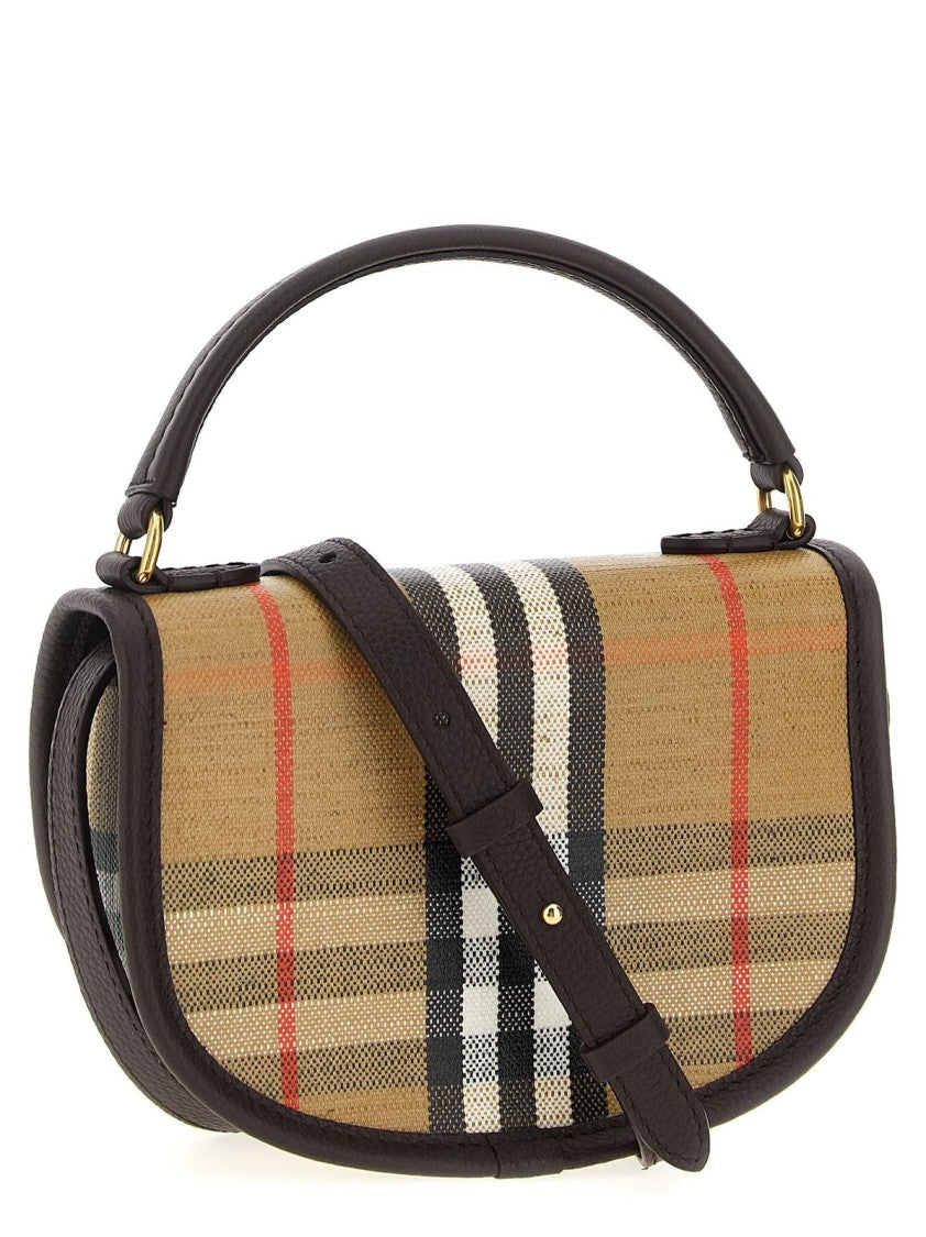 Burberry Beige Bag With Structured Silhouette And Clean Lines