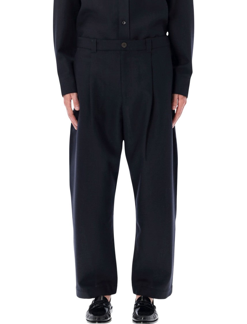 Studio Nicholson Tucked Front Pants With Tailored Silhouette