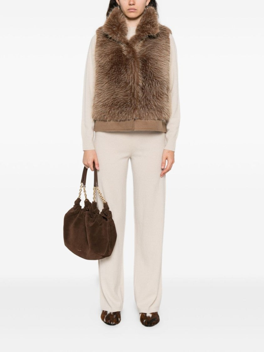 Valentini 1972 Camel Faux Fur Vest