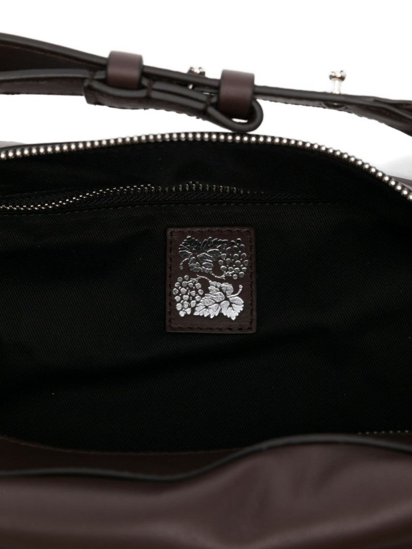 Federico Cina Shoulder Bag In Smooth Calfskin Leather