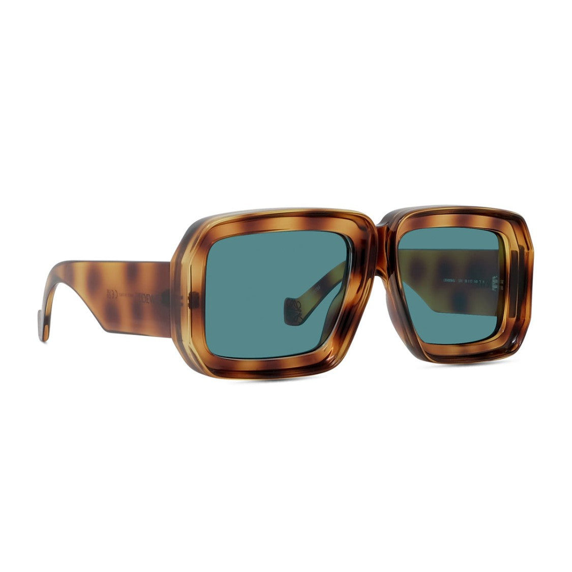 Loewe Havana Oversized Geometric Acetate Sunglasses
