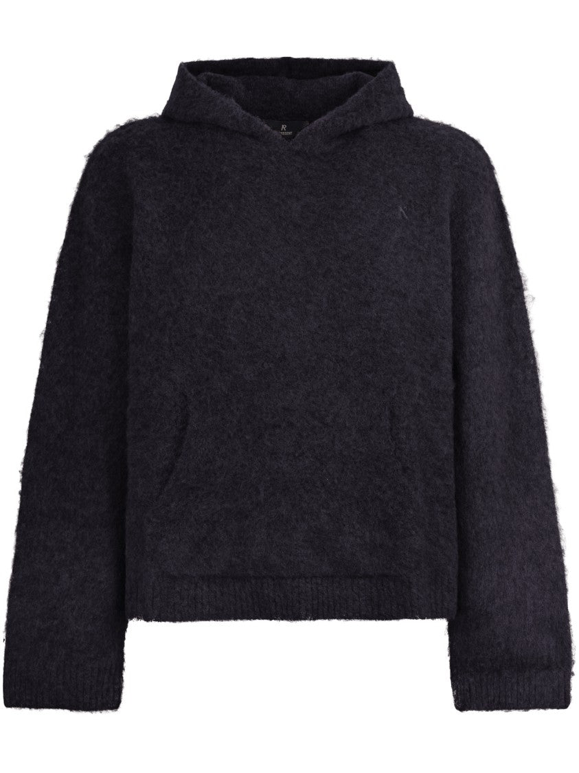 Represent Classic Black Sweater In Soft Cotton