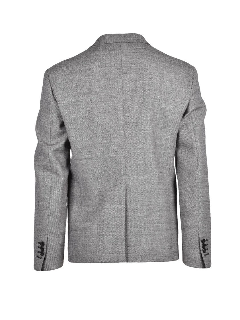 Dsquared2 Grey Virgin Wool-Blend Rounded Formal Suit