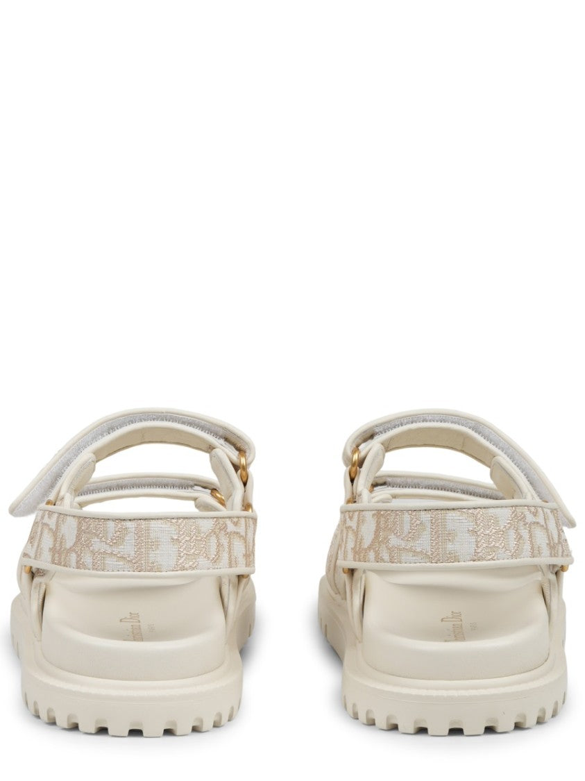 Dior Monogram Canvas Slide Sandals