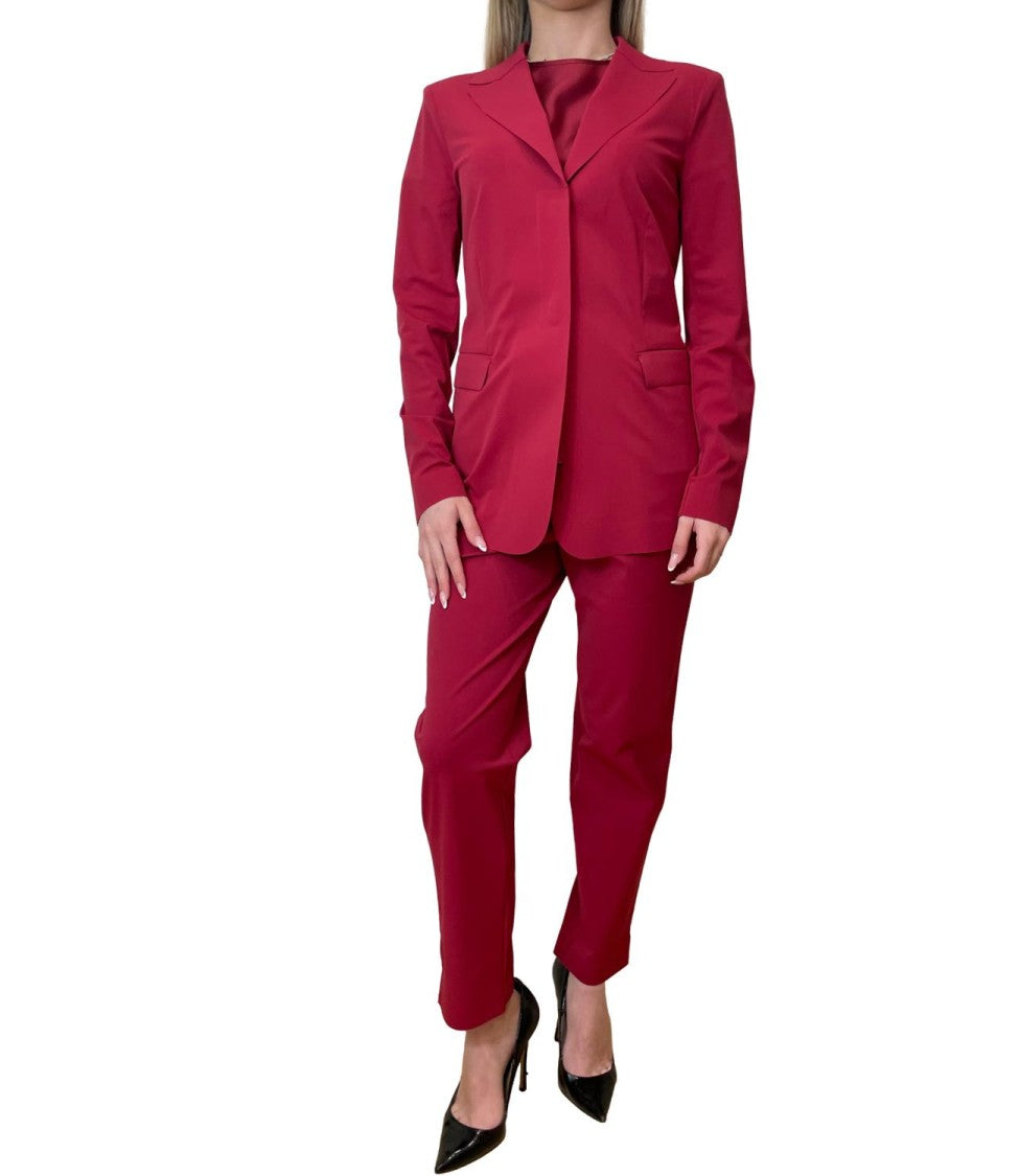 Max Mara Dark Red Mmlpalo Polyamide Jacket