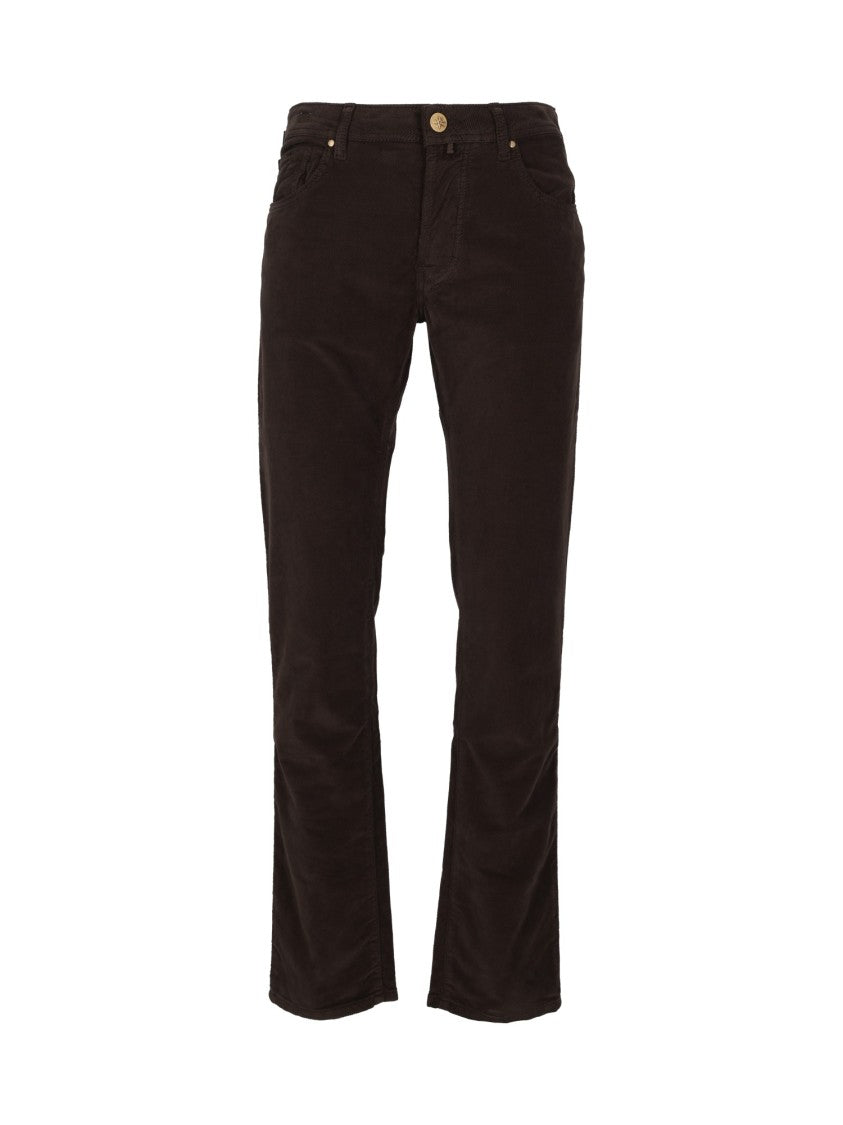 Jacob Cohen Tailored Slim Fit Pants With Five-Pocket Design