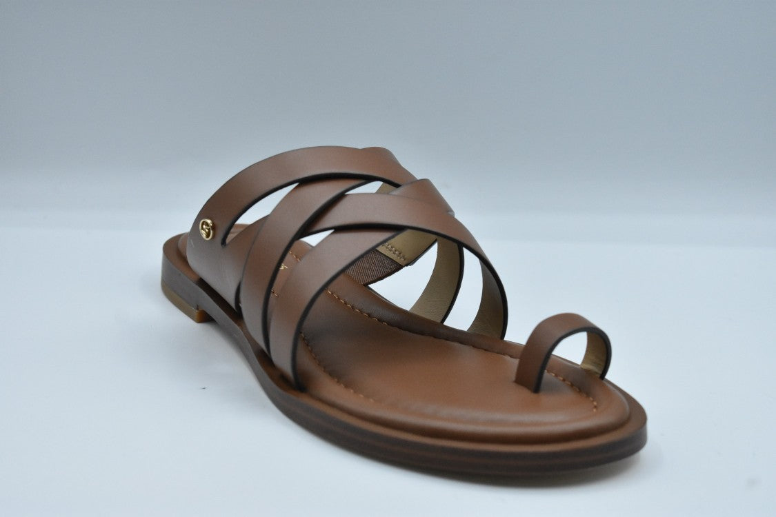 Michael Kors Brown Low Shoes With Crisscross Straps