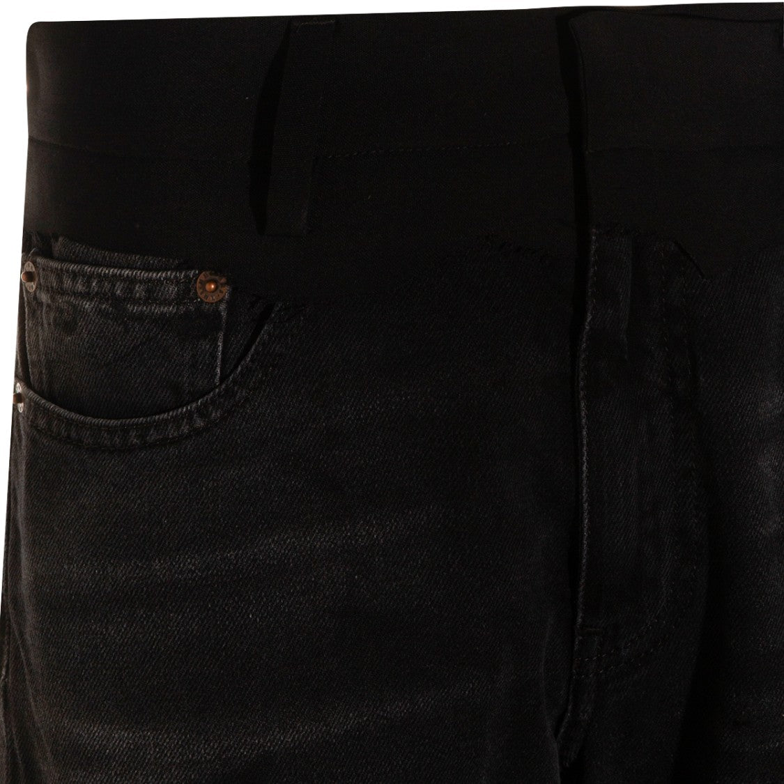 Mm6 By Maison Margiela Black Cotton Jeans
