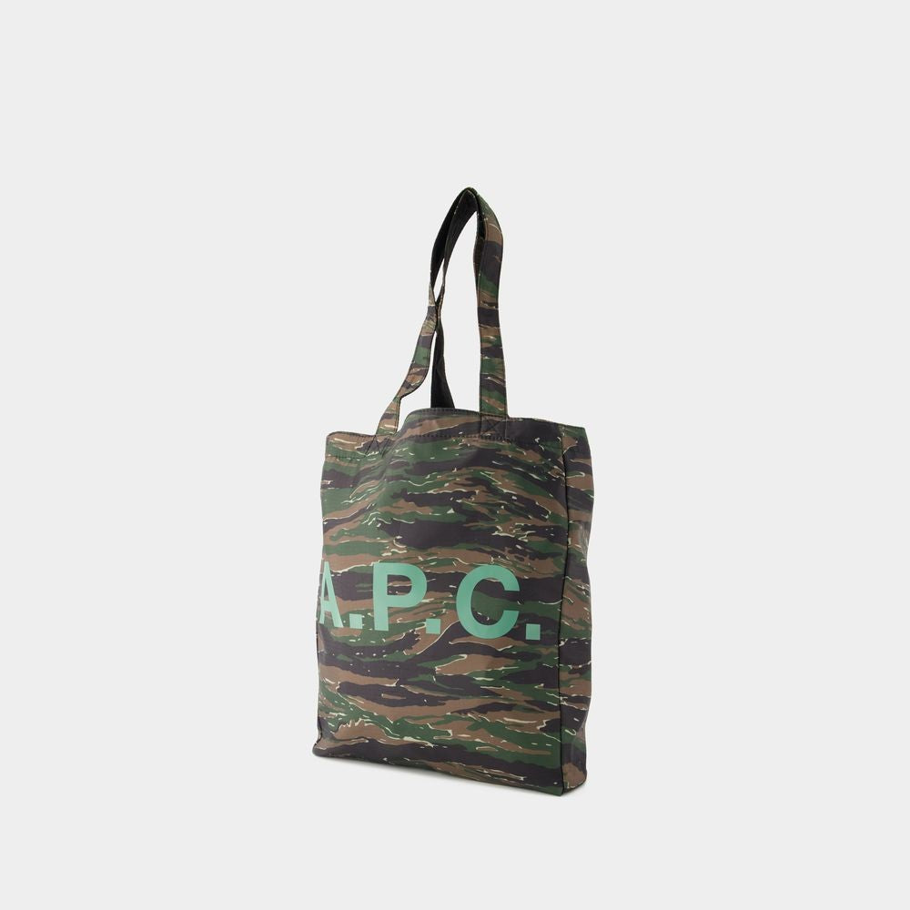 A.P.C. Lou Reversible Tote Bag - Synthetic - Khaki