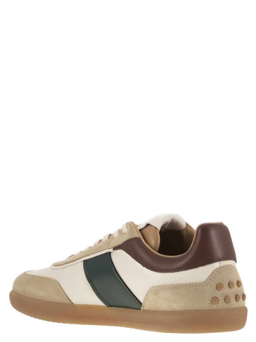 Tod's Suede Leather Tabs Sneakers