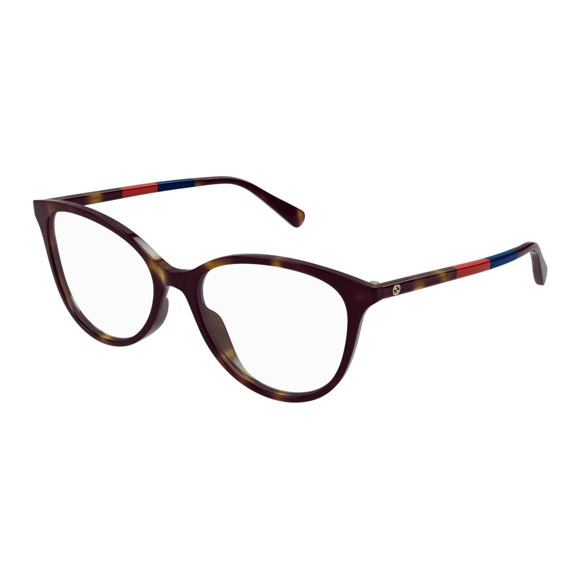 Gucci Gg1359o Rounded Tortoiseshell Eyeglasses