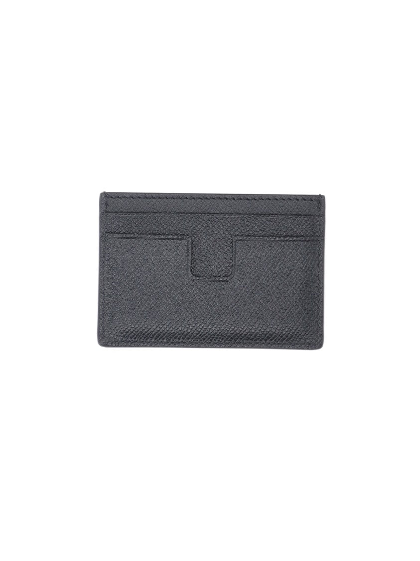 Tom Ford Black T Line Calf Leather Wallet