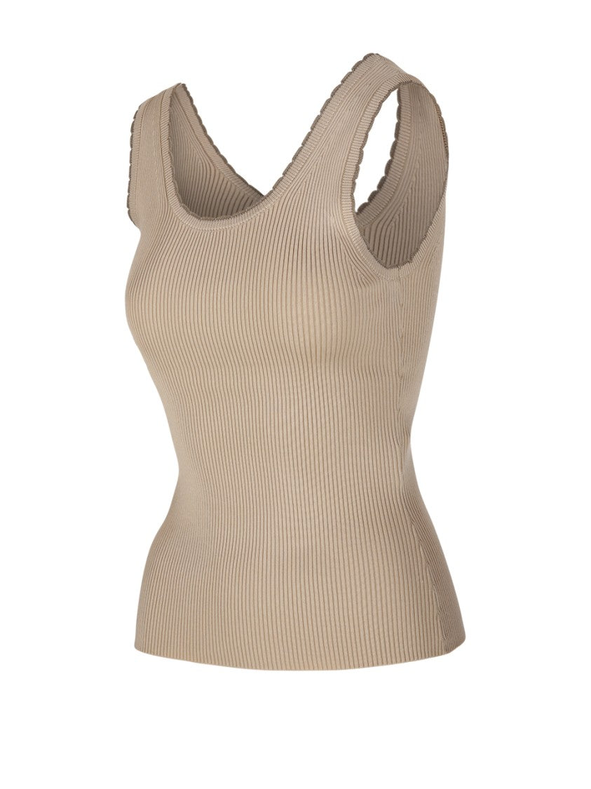 Zimmermann Ascension Scallop Scoop Tank Top