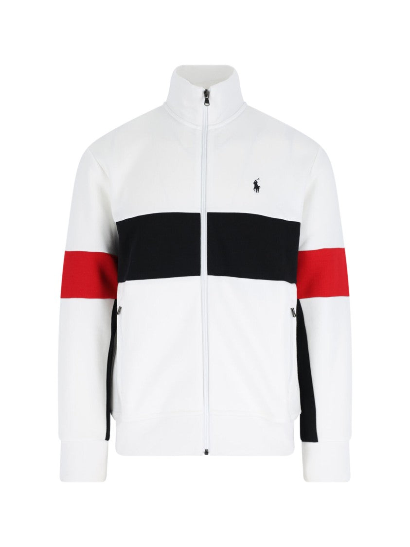 Polo Ralph Lauren Logo Zip Sweatshirt – White