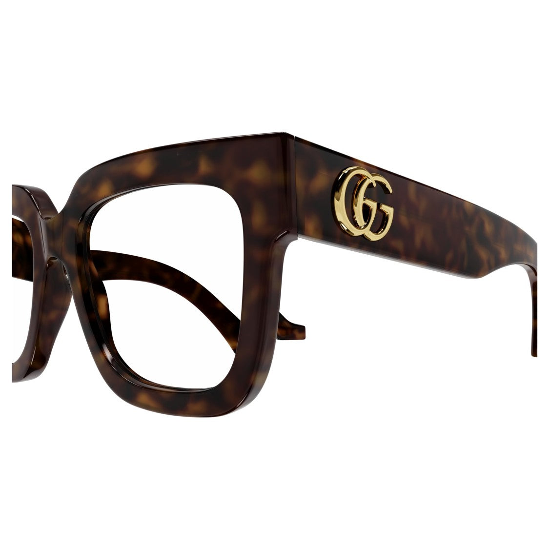 Gucci Gg1549o Bold Tortoiseshell Oversized Square Sunglasses