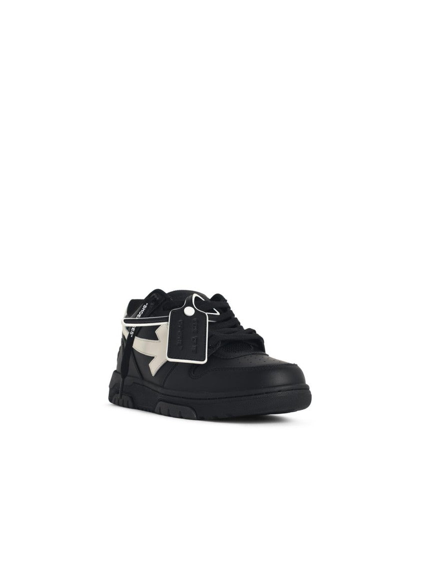 Off-White 'Out Of Office' Black Leather Sneakers