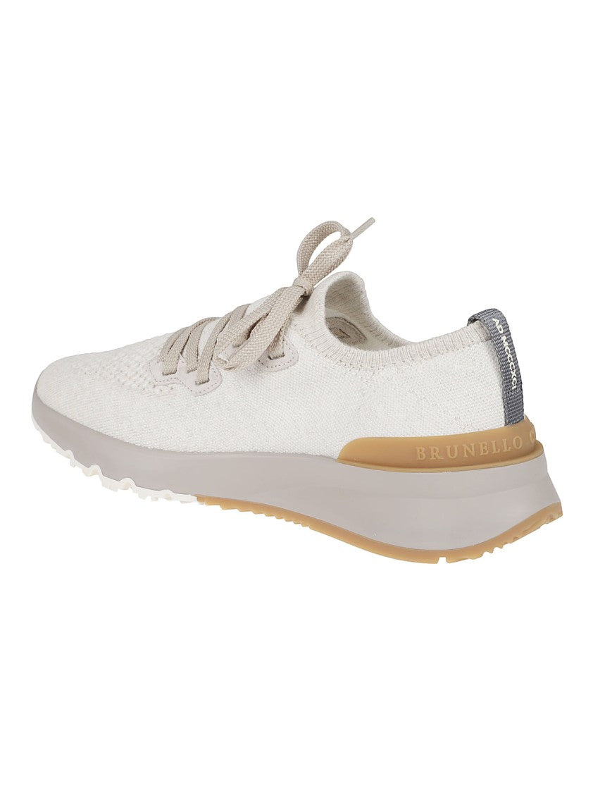 Brunello Cucinelli Low-Profile Knitted Sneakers