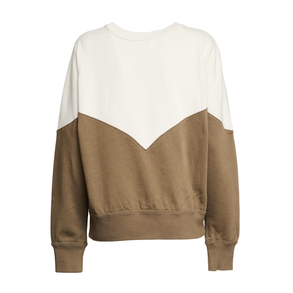 Isabel Marant Houston Two-Tone Cotton Logo Sweatshirt