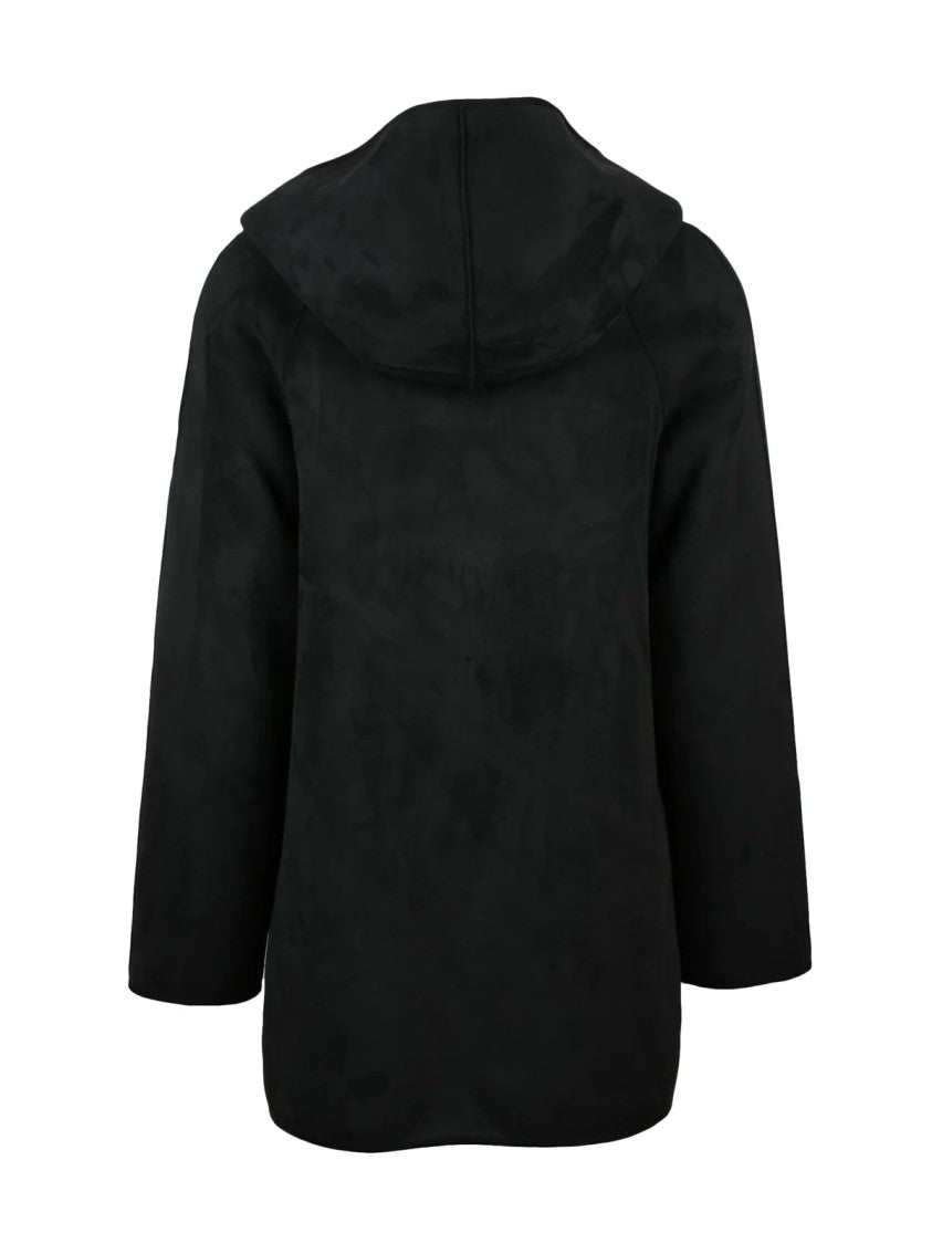 Daniele Alessandrini Eco Coat With Plush Interior And Button Closure