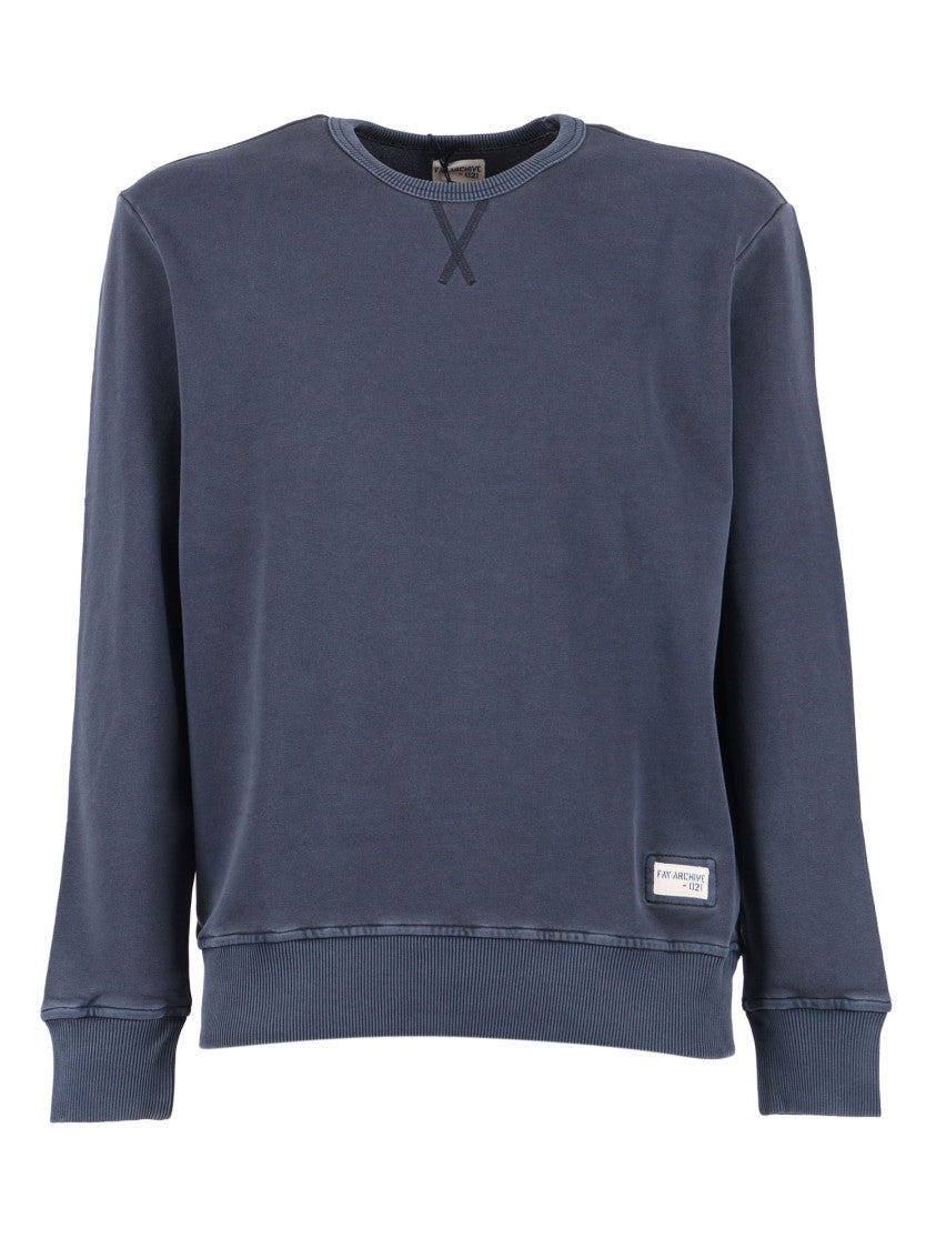 Fay Archive Long Sleeve Cotton Sweatshirt