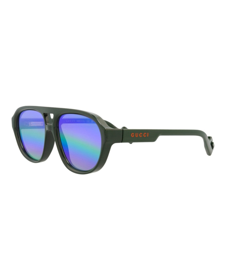 Gucci Aviator-Frame Injection Sunglasses