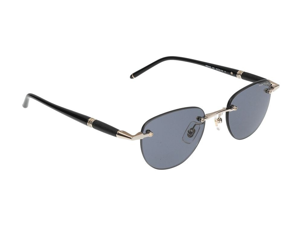 Montblanc Sunglasses Montblanc Mb0412s 001 Gold Black Grey 48/20/150