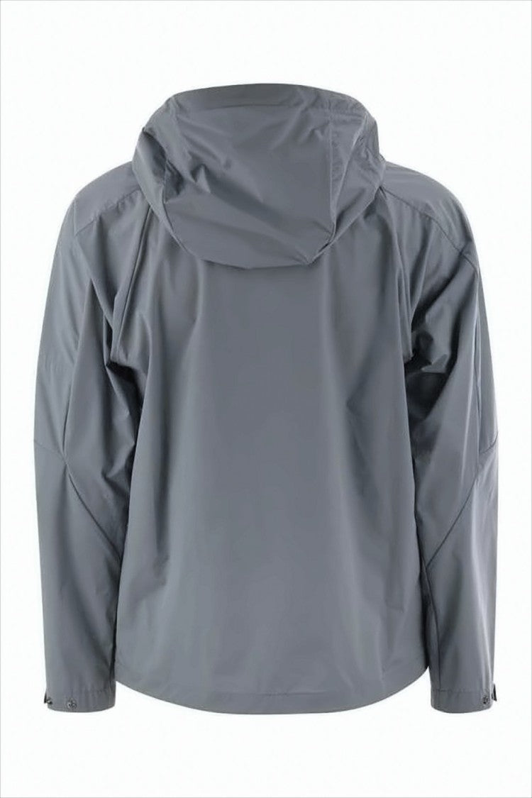 C.P. Company Hooded Matte Finish Jacket With Zippered Pockets