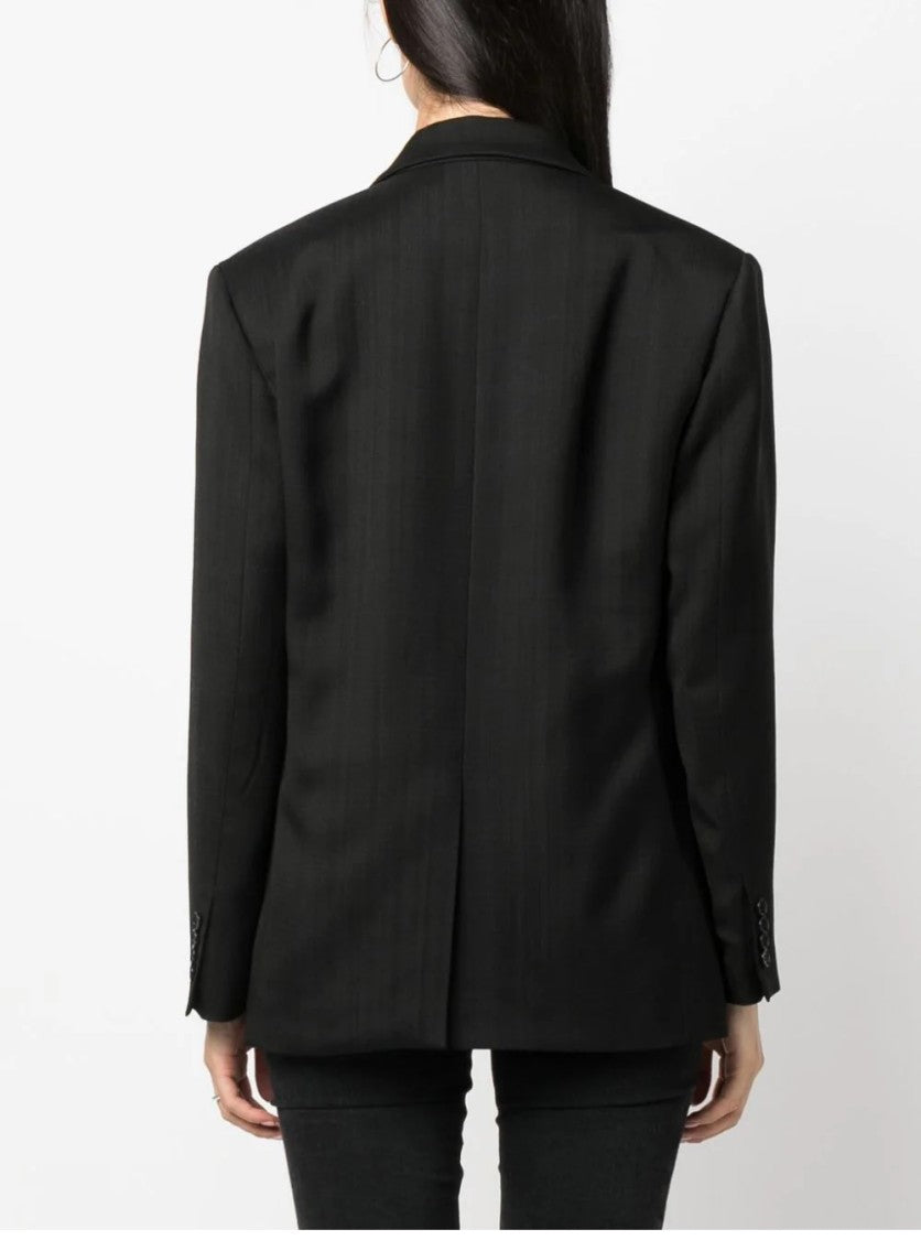 Msgm Tailored Jacket With Viscose-Wool Blend And Classic Silhouette