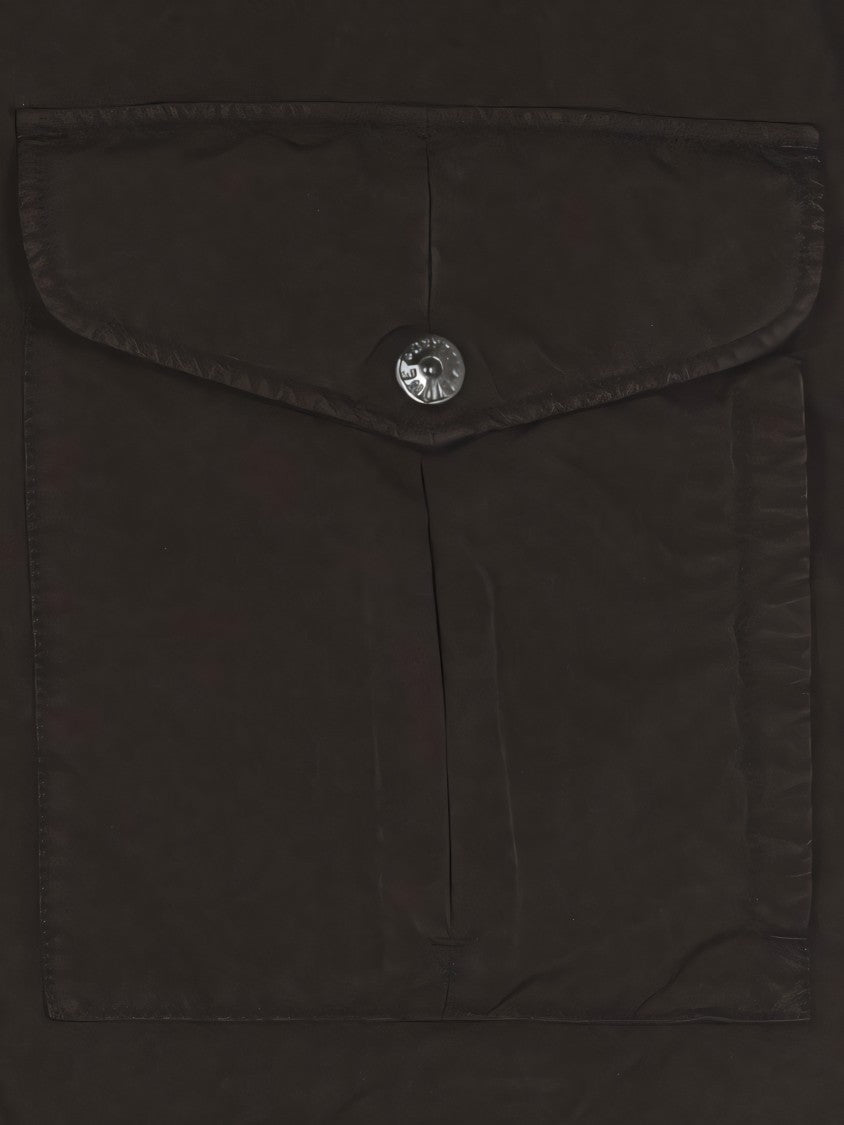 Stone Island Black Padded Jacket With Hood And Signature Logo