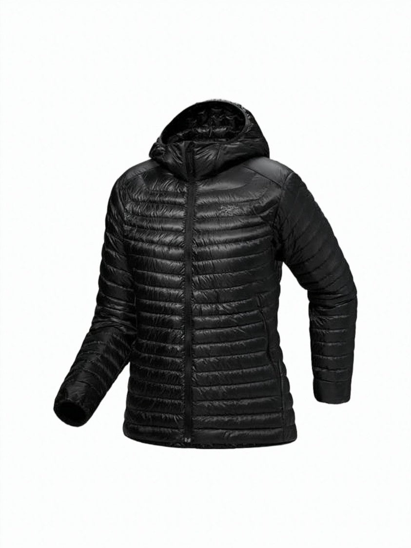 A.P.C. Quilted Down Coat With Hood And Fitted Silhouette