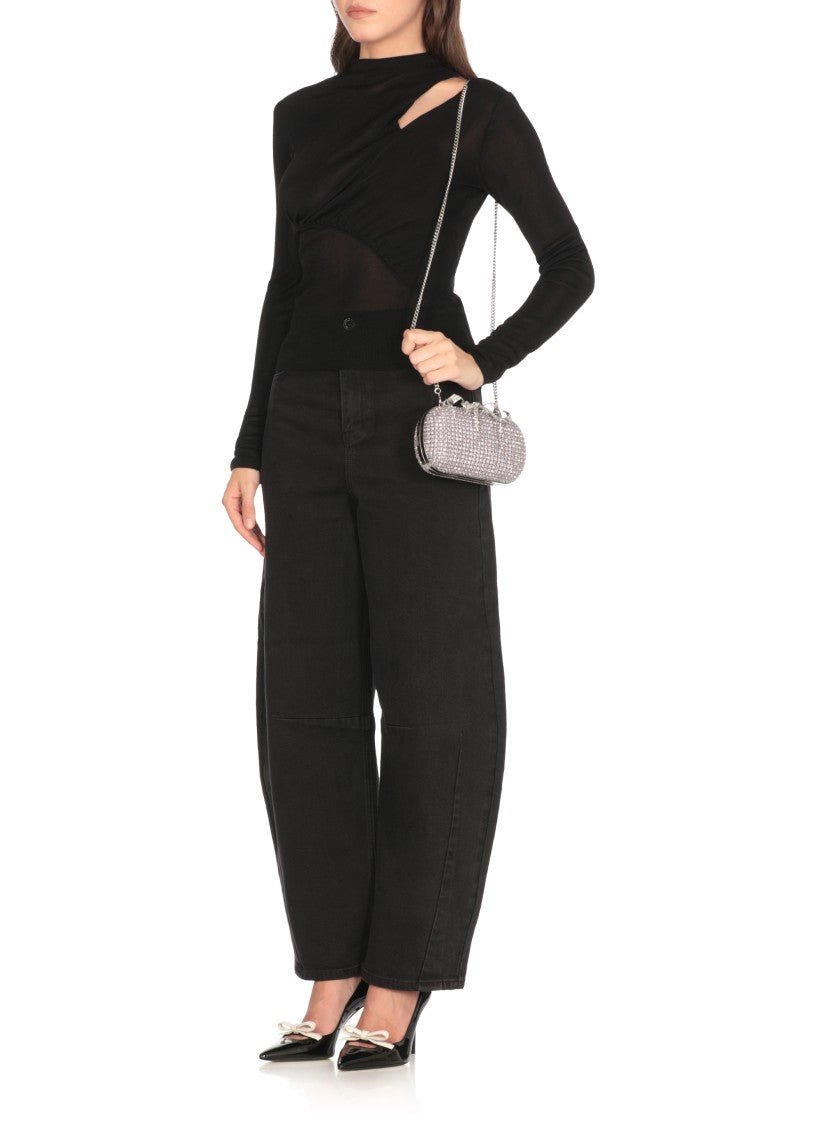 Self-Portrait Chainmail Clutch Bag