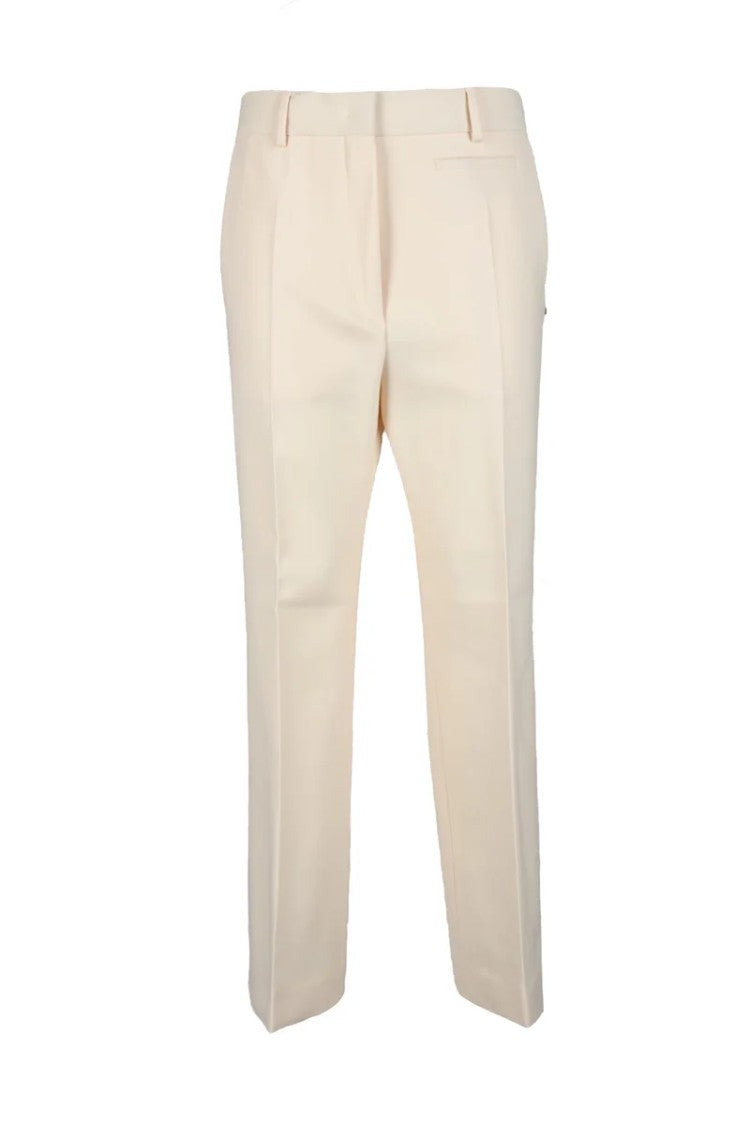 Sportmax Tailored Peach Trousers With Structured Silhouette