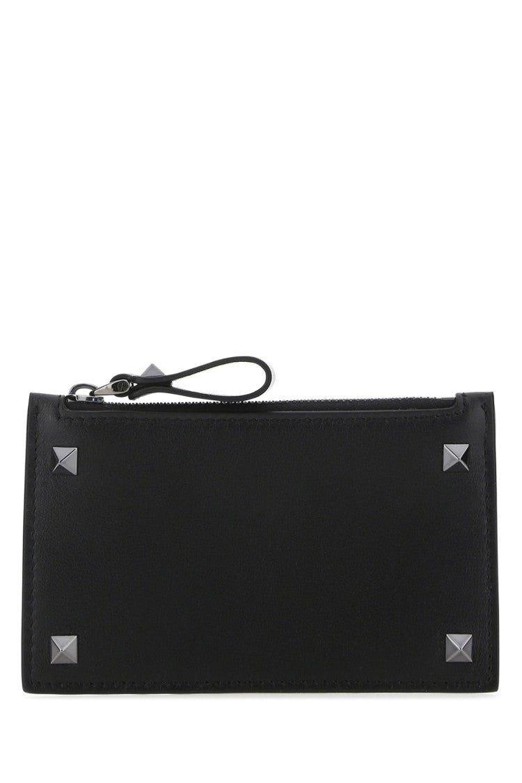 Valentino Garavani Black Wallet With Zip Closure