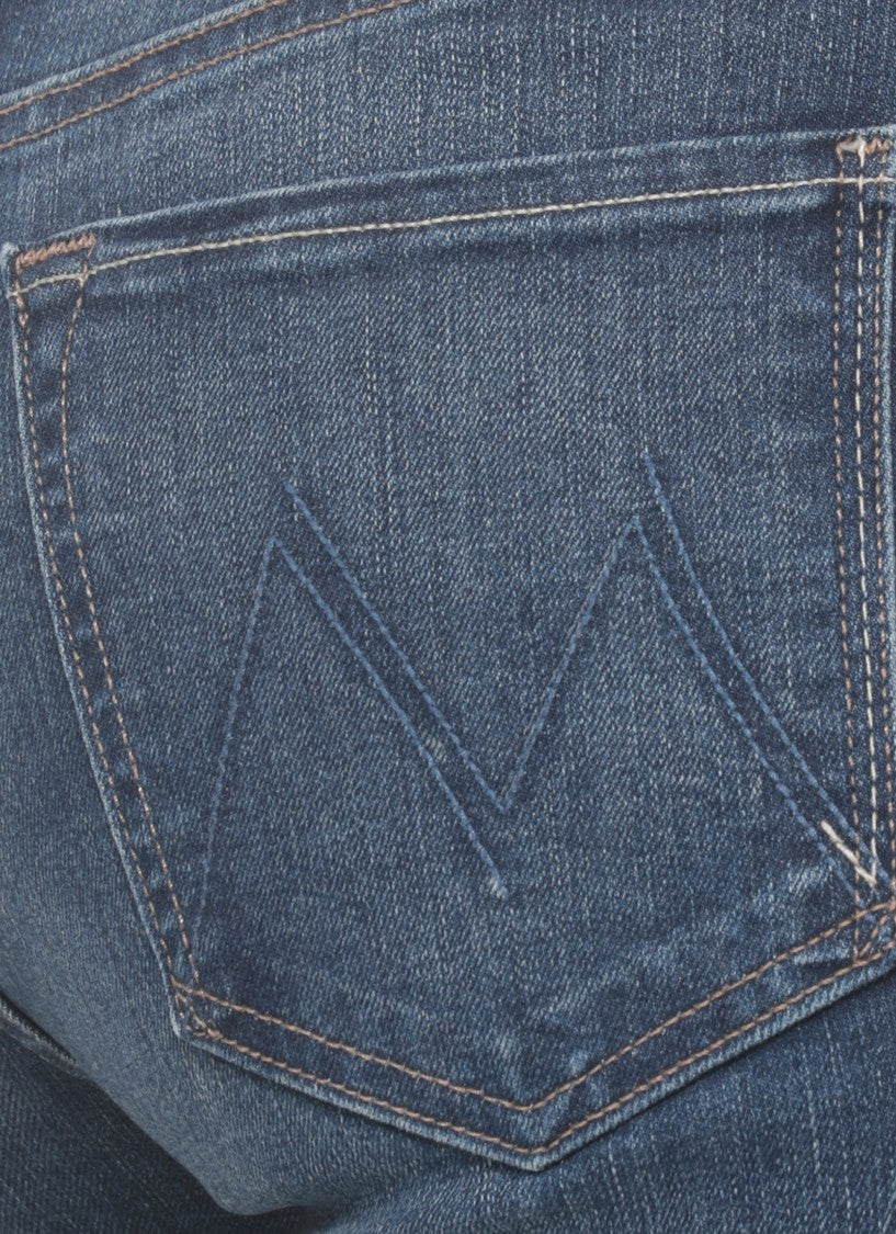 Mother Blue Five Pockets Cotton Jeans