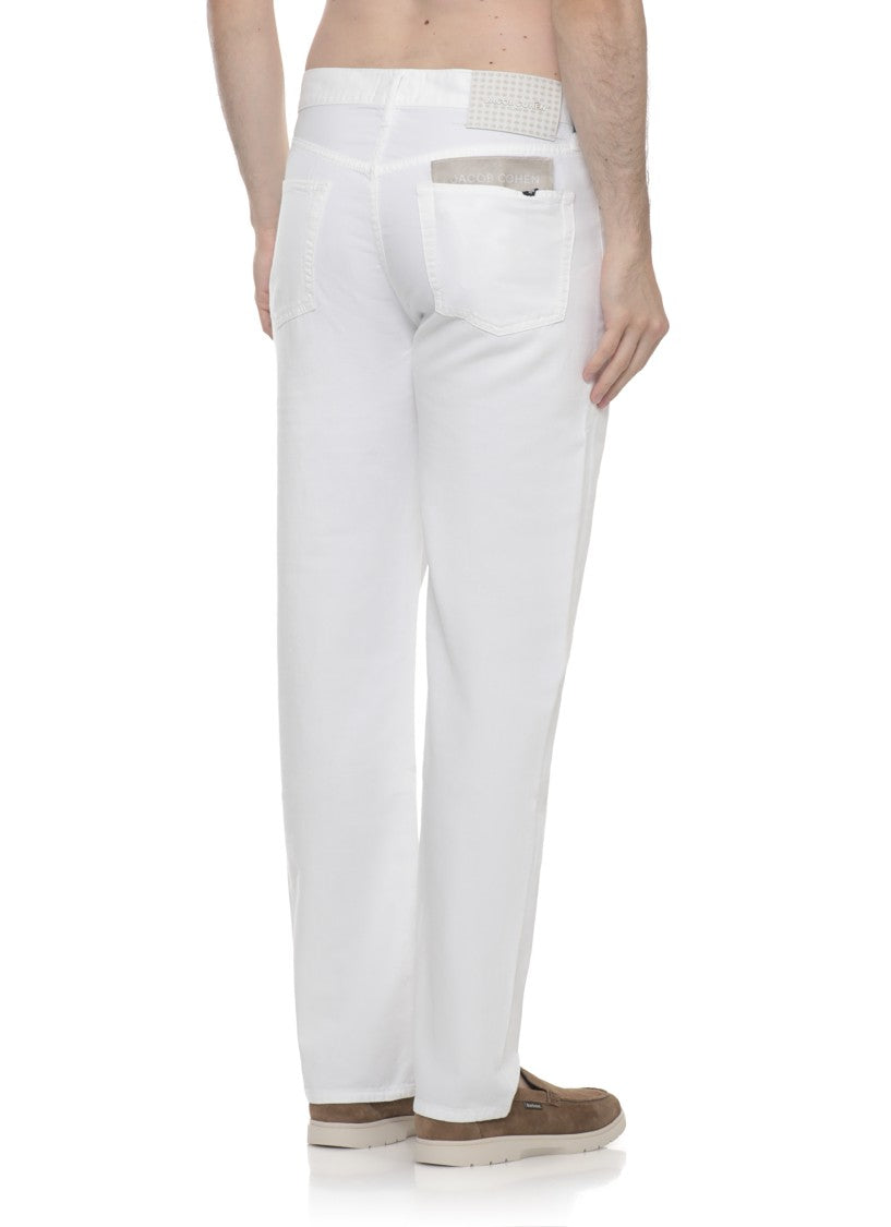 Jacob Cohen White Edo Cotton Jeans