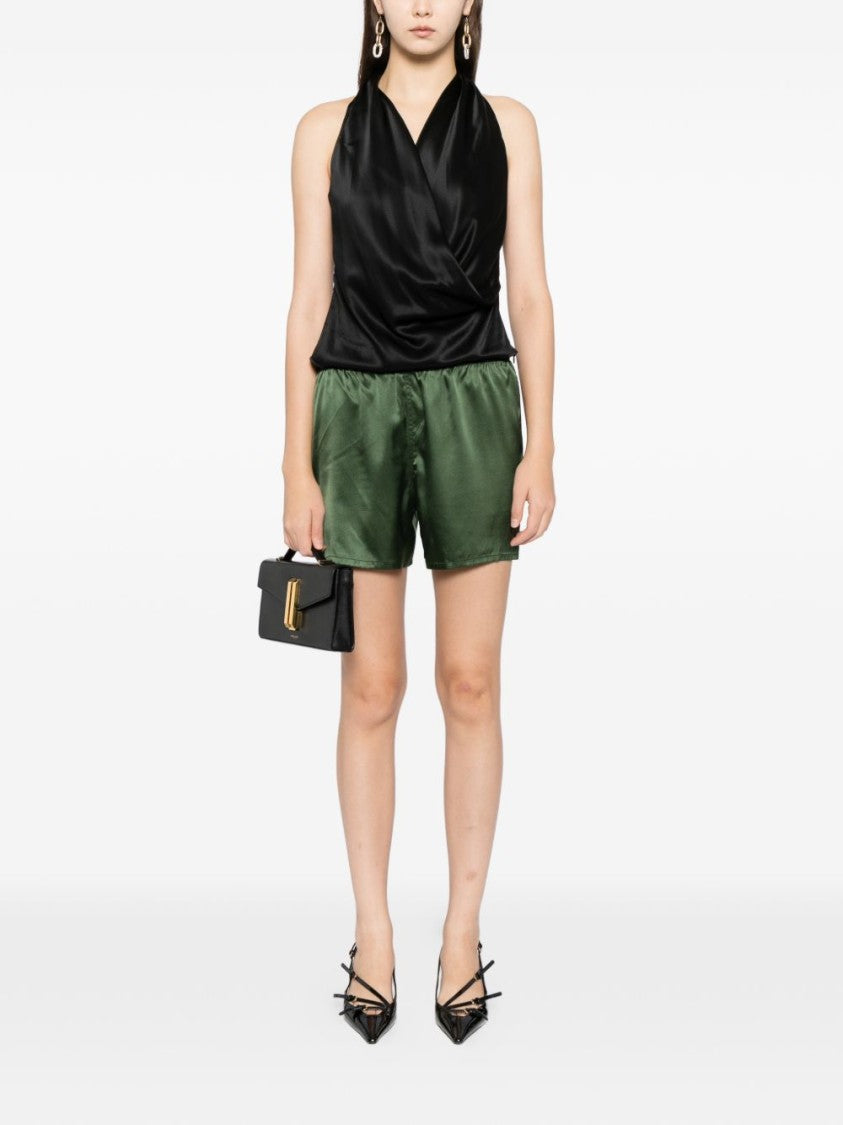 Tom Ford Dark Green Elasticated Shorts