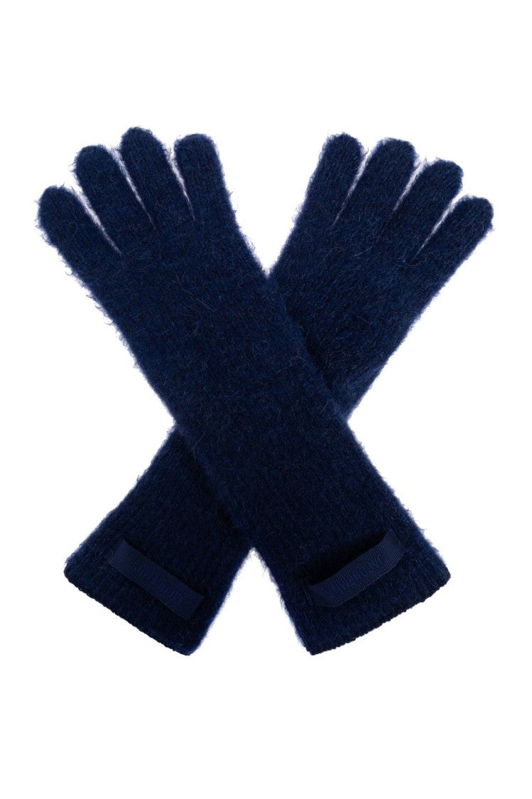 Jacquemus Long Soft-Textured Gloves With Bow Detail