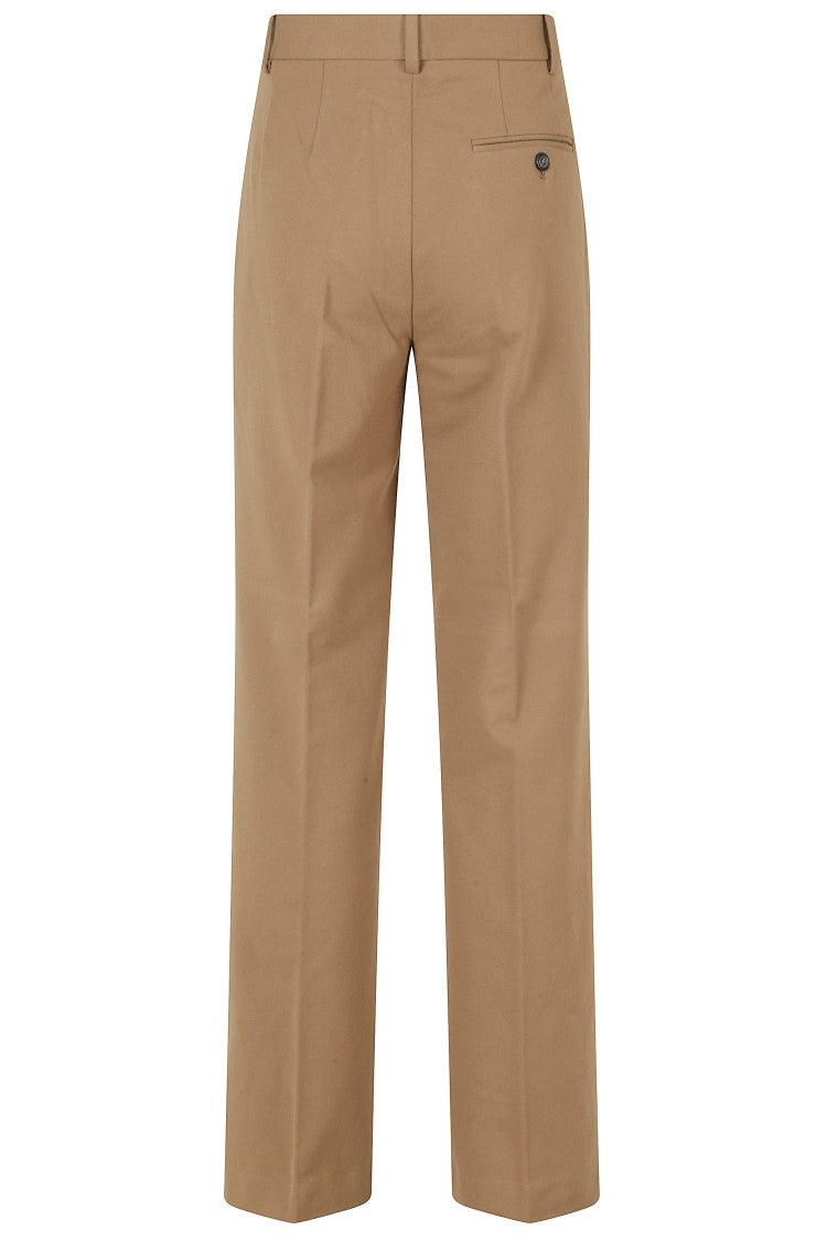 Circolo 1901 Beige Straight Leg Pants With Functional Pockets
