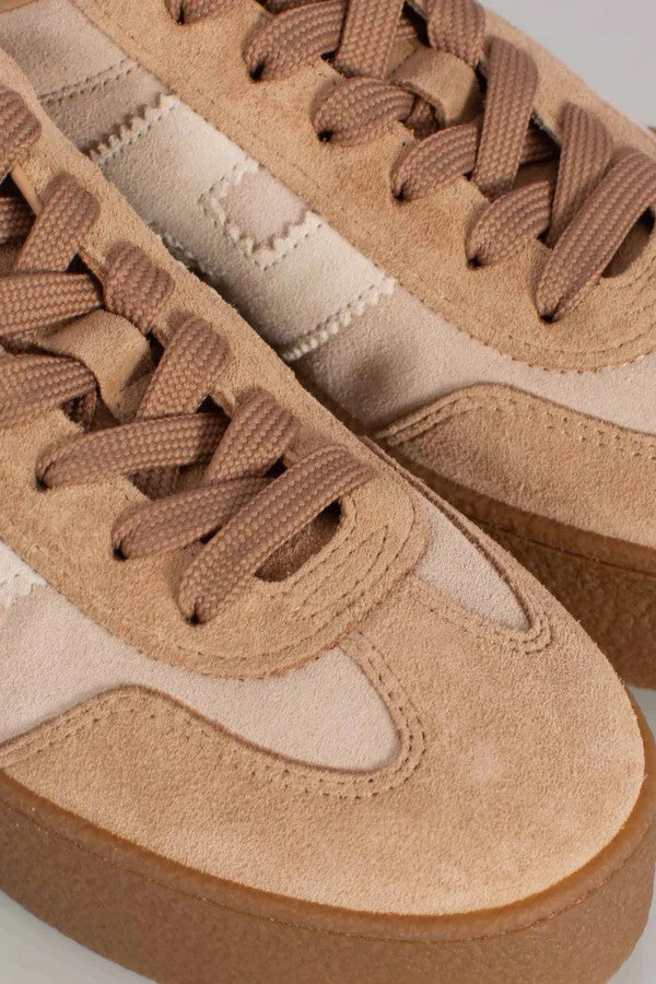 Hogan Lace-Up Sneakers In Soft Calf Leather