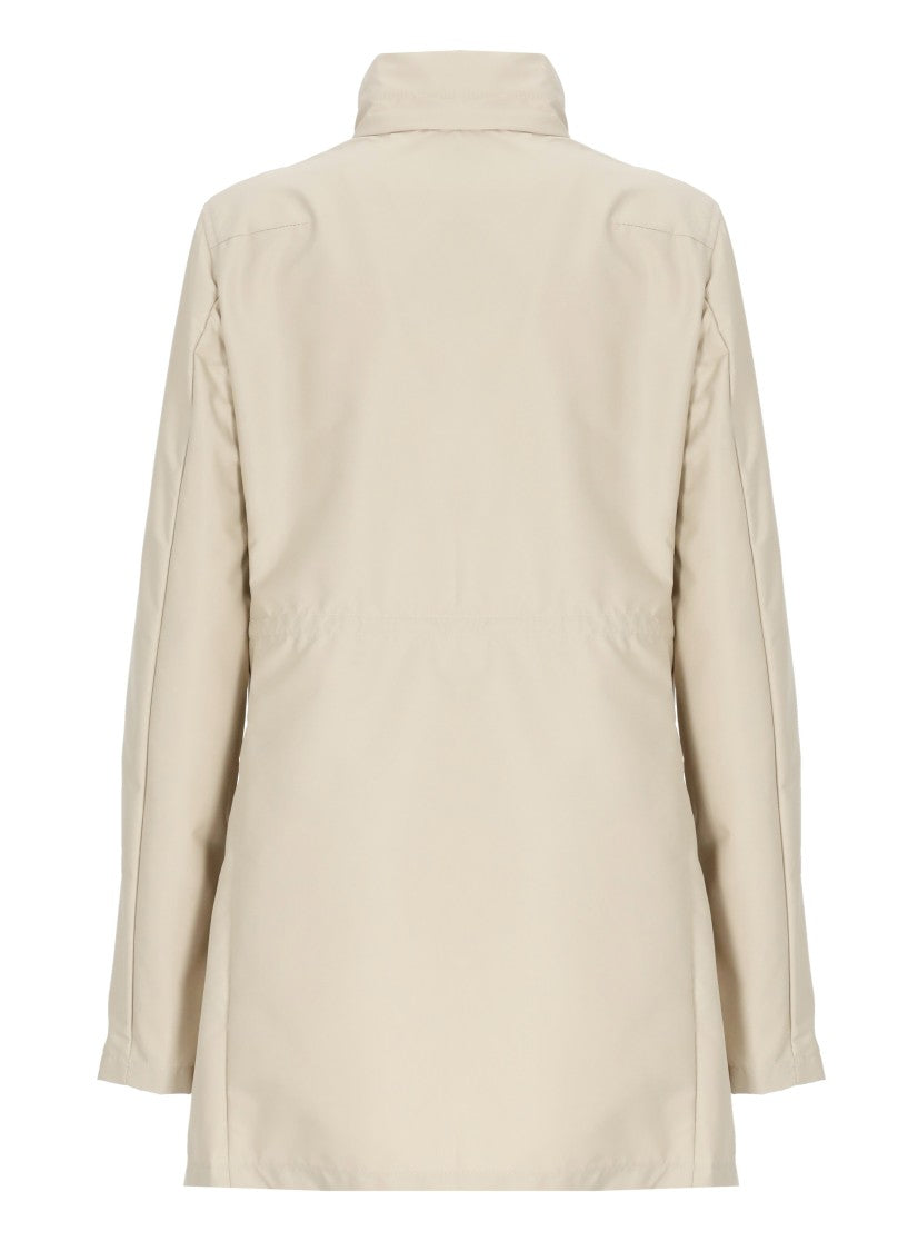 Fay Beige Waterproof Hook-Fastening Jacket