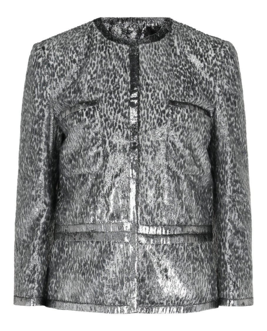 Givenchy Animal Print Single-Breasted Jacket