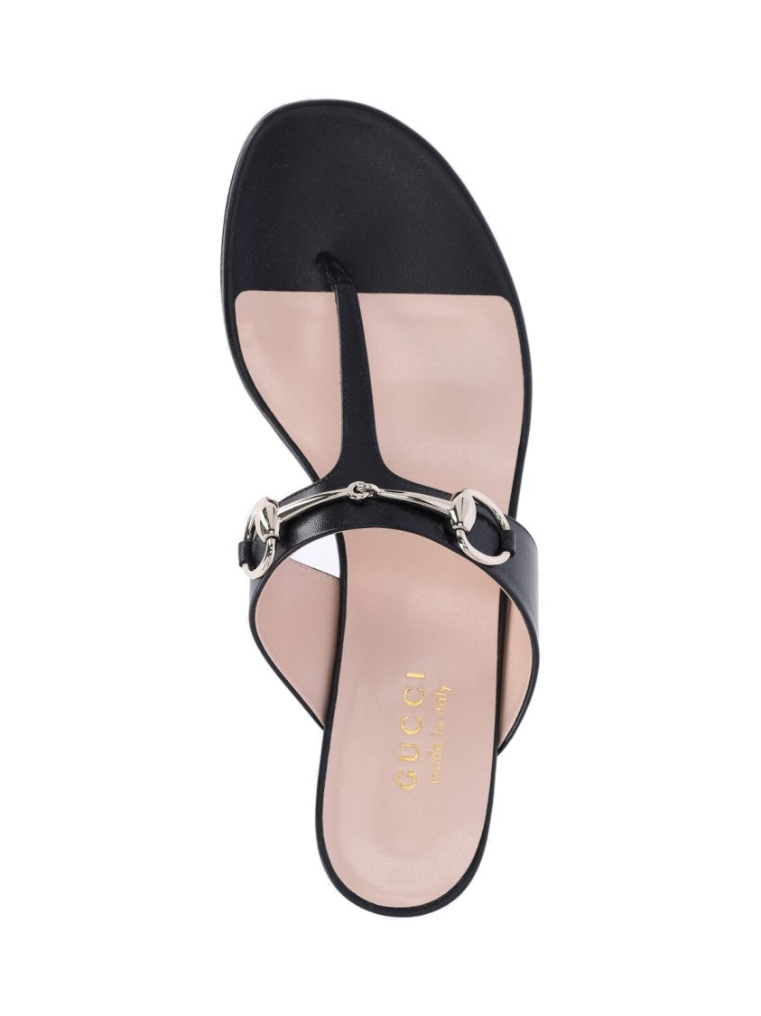 Gucci Horsebit Sandals – Black