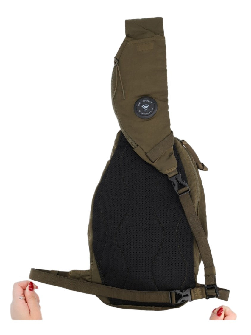 C.P. Company Black B Nylon Sling Backpack