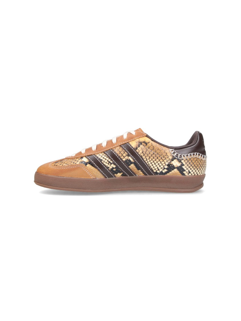 Adidas Originals By Wales Bonner Brown Snakeskin Pattern Low-Top Sneakers