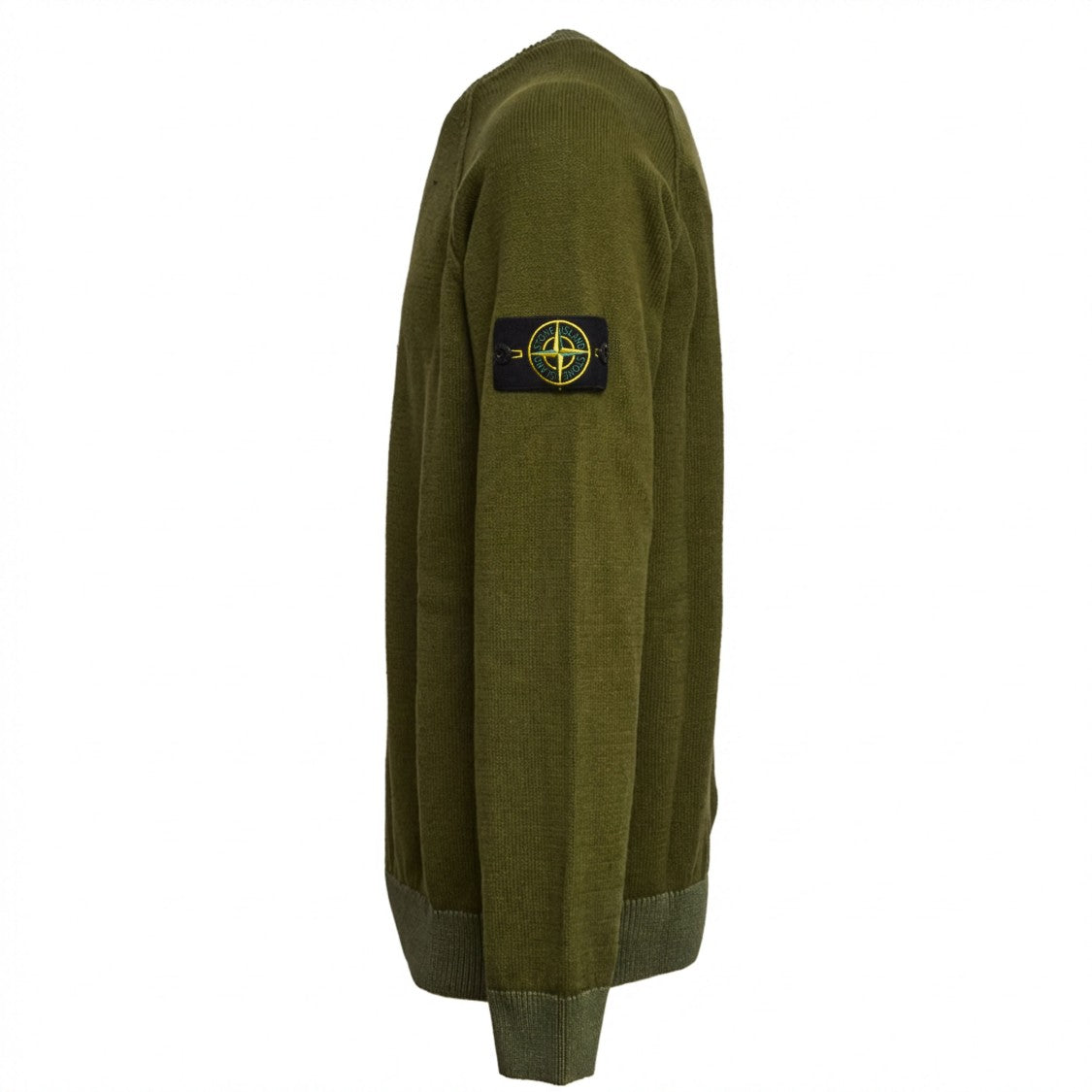 Stone Island Ribbed Cotton Crewneck Sweater