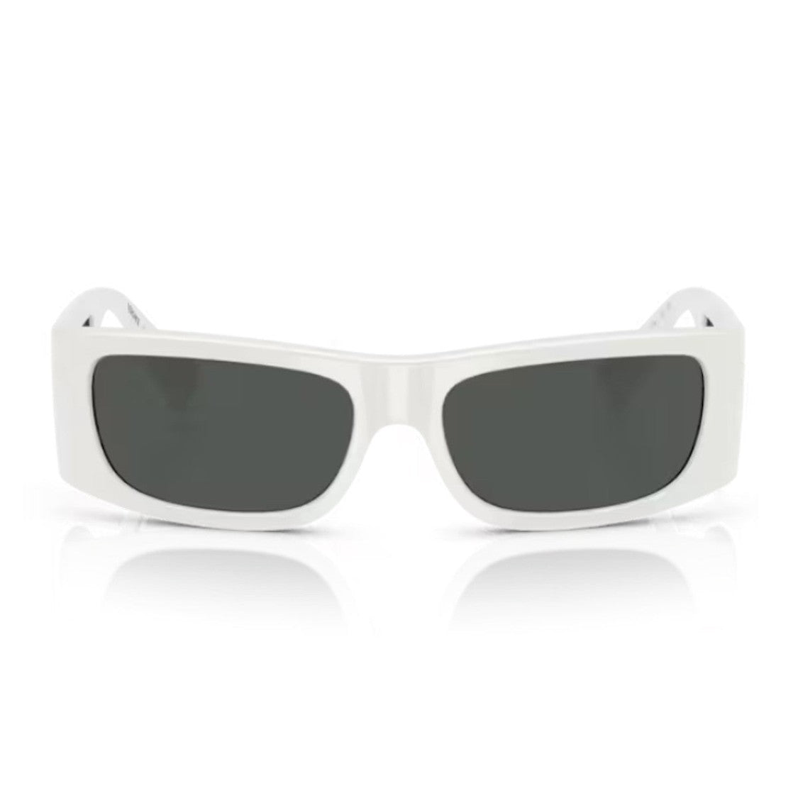 Versace White 0Ve4482 Lens Logo Injected Rectangular Sunglasses