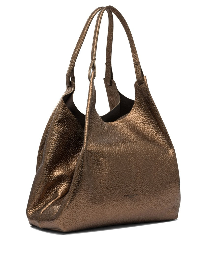 Gianni Chiarini Bronze Leather Shoulder Bag